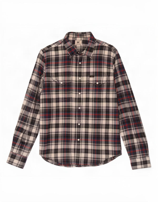 Lee Chemise en Flanelle Homme Petit Carreau Multicolore Coton