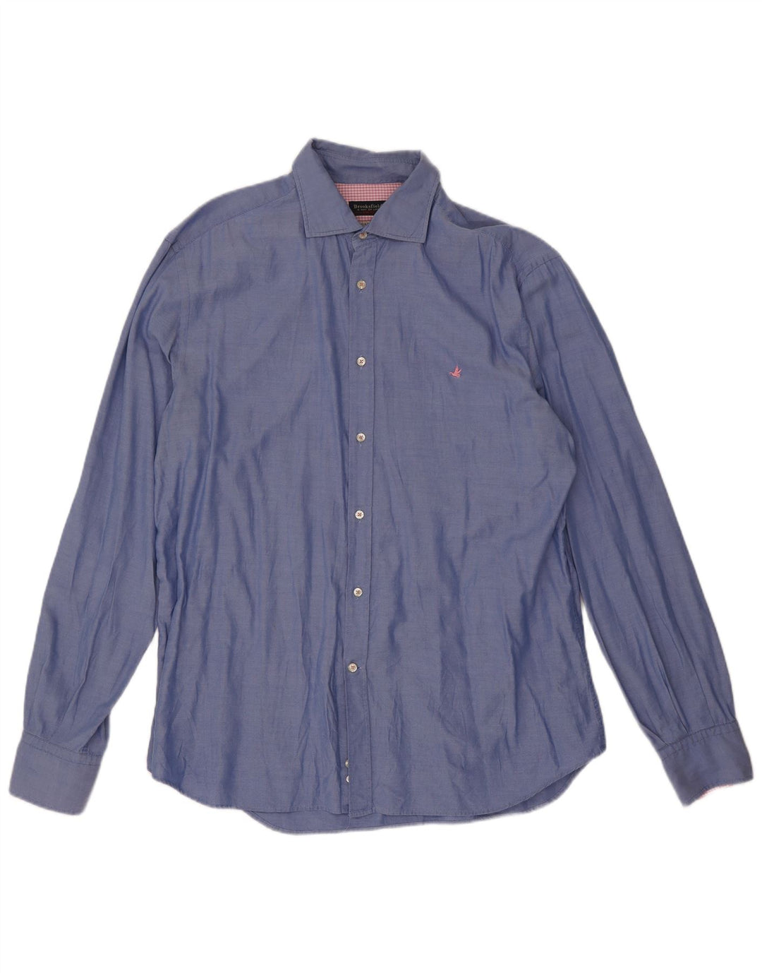 Brooksfield Chemise Homme Taille 43 Grand Bleu Spotté