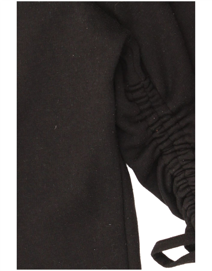 Zara Femme Sweatshirt Jumper UK 10 Petit Noir Polyester