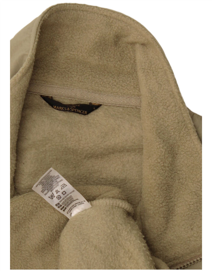 Marks & Spencer Gilet polaire pour homme UK 40 Large Beige Polyester