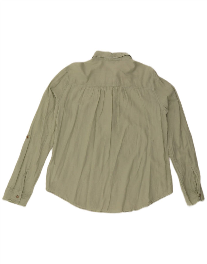 Hollister Chemise pull pour femme UK 14 Coton vert moyen