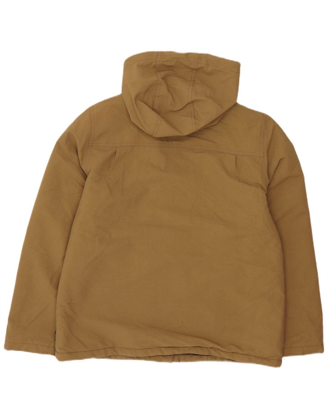 Vans Veste utilitaire à capuche surdimensionnée pour femme UK 10 Petit nylon marron