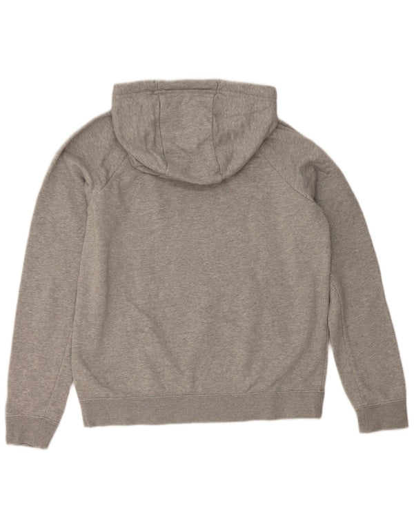 Nike Pull à capuche surdimensionné pour femme UK 10 Petit coton moucheté gris