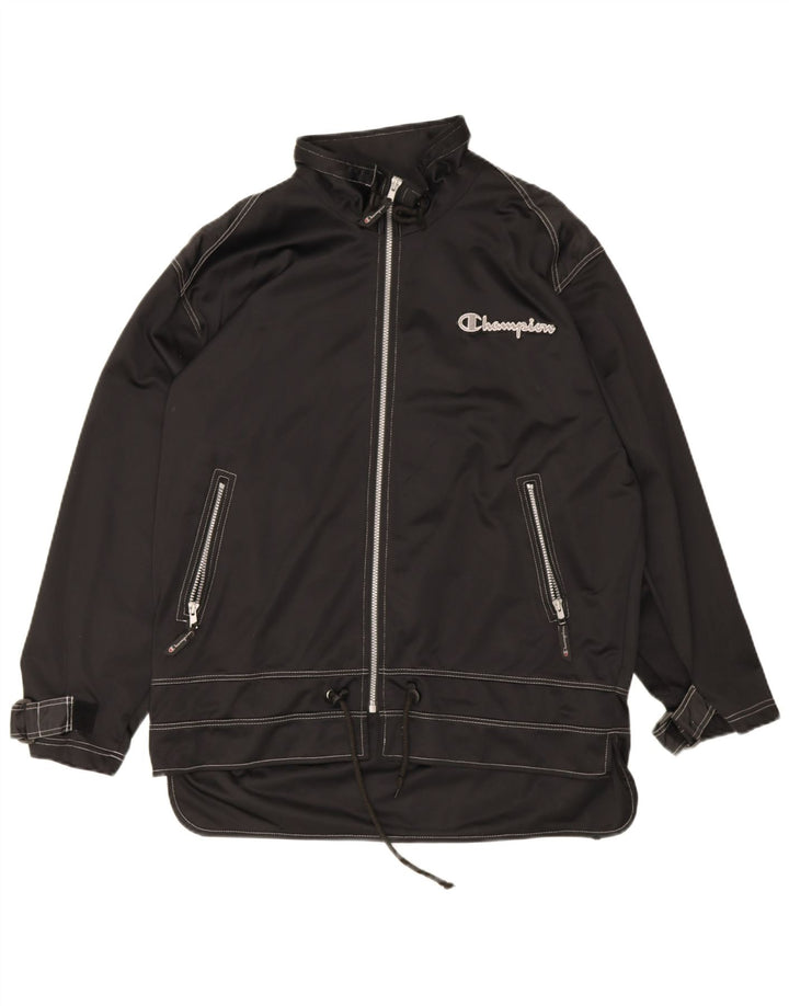 Champion Veste de Survêtement Graphique Homme Noir Moyen Polyester