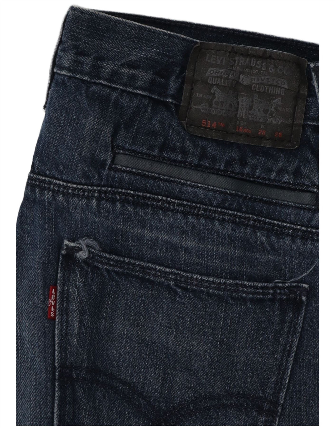 LEVI'S Jean droit 514 fille 15-16 ans W28 L28 bleu coton
