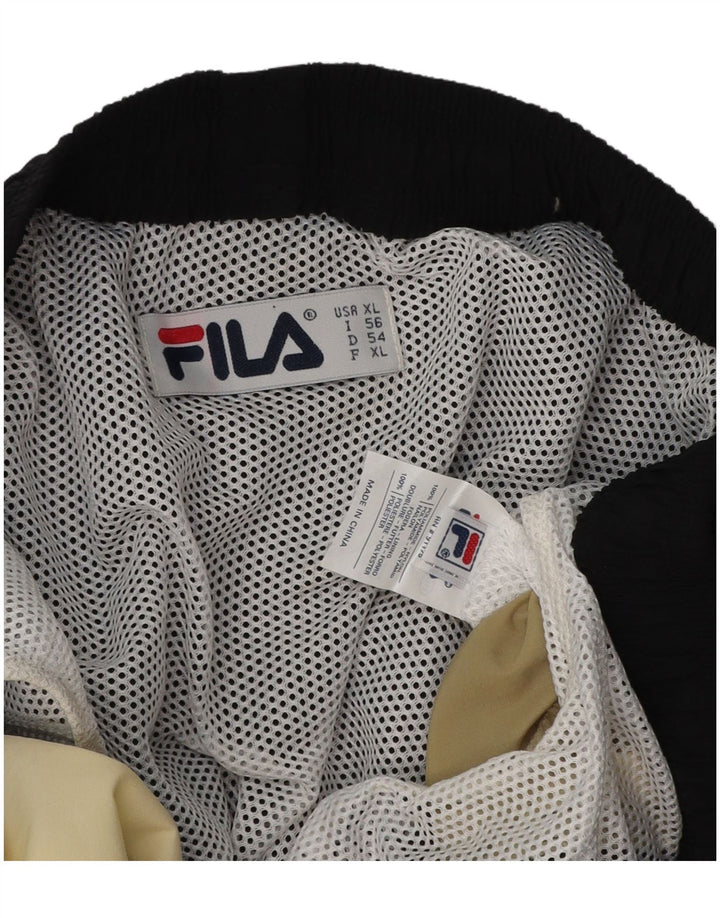 FILA Short de Bain Graphic Homme XL Noir Colorblock Polyester