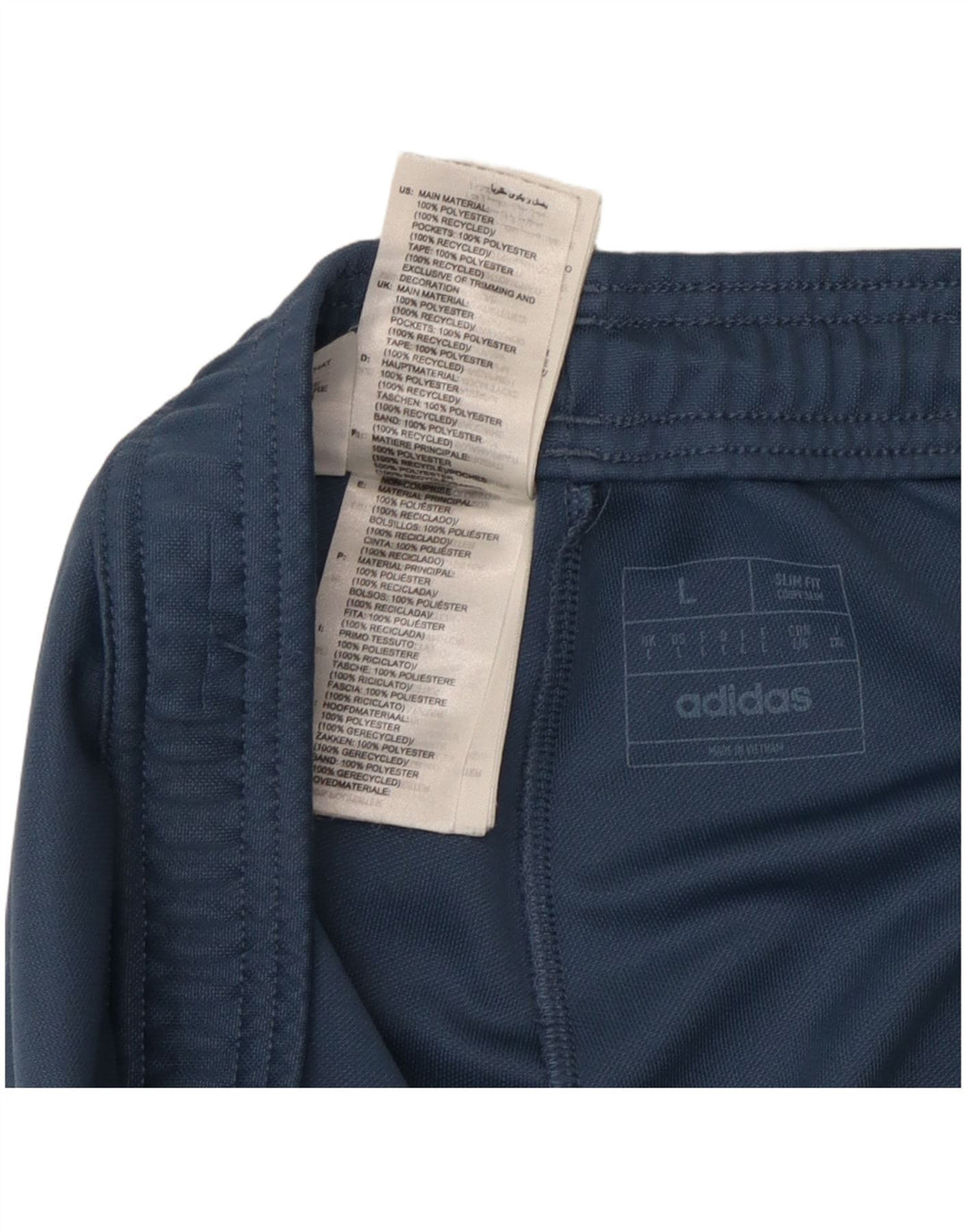 Adidas Pantalon de survêtement coupe slim pour hommes, grand bleu, polyester