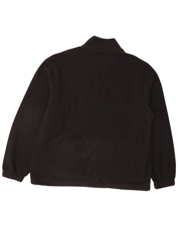 Champion Pull polaire à col zippé pour homme Large Noir Polyester