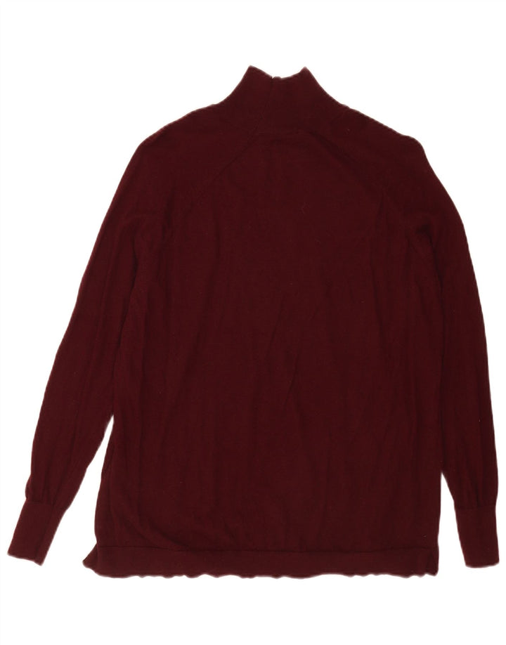 Massimo Dutti Pull à col roulé pour homme XS en laine bordeaux