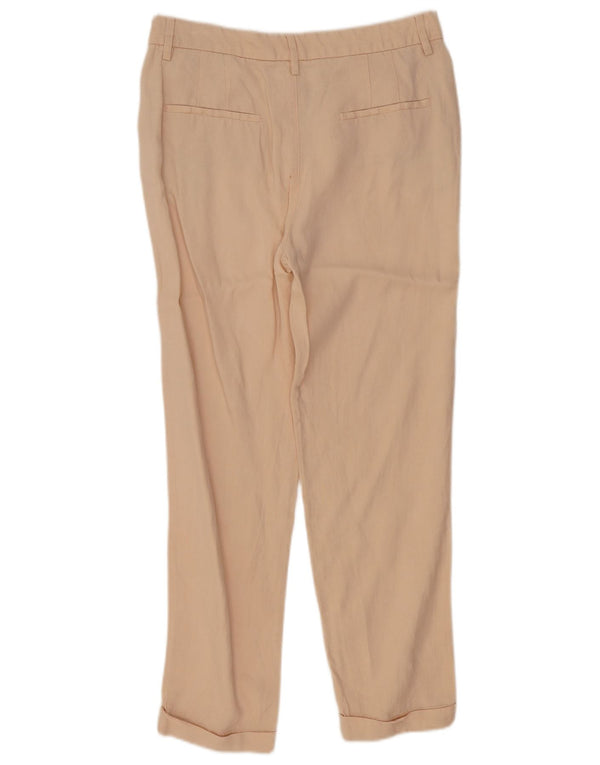 Massimo Dutti Pantalon Chino Droit Femme EU 40 Moyen W30 L28 Beige