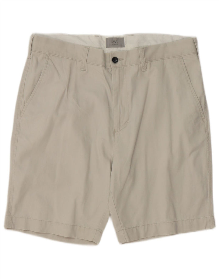 Marks & Spencer Short Chino Homme W34 Grand Coton Beige