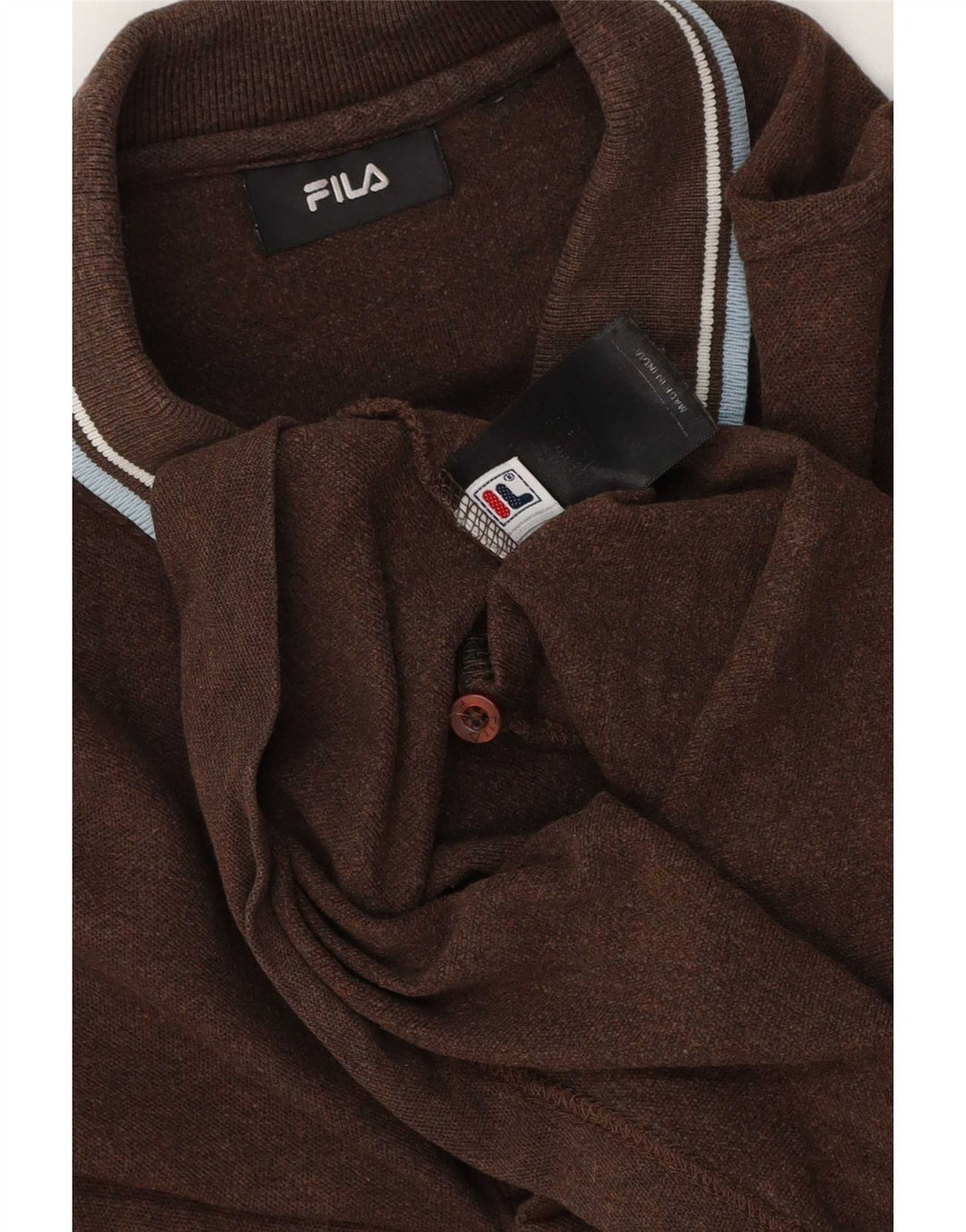 Fila Polo Homme Large Marron Coton