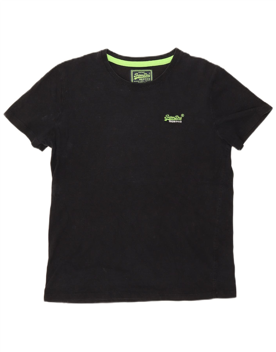 Superdry T-Shirt Homme Haut Large Noir Coton