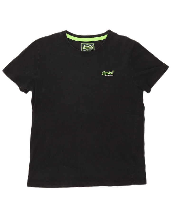Superdry T-Shirt Homme Haut Large Noir Coton