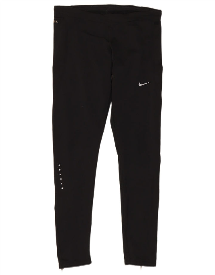 Nike Leggings Femme UK 44 Medium Noir Polyester Sports