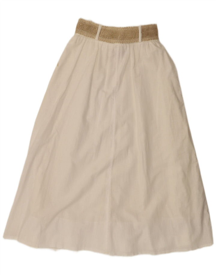 Gerry Weber Jupe évasée femme EU 36 Small W26 coton blanc