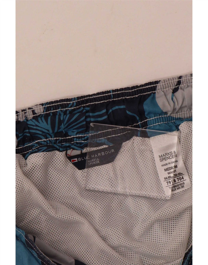 Marks & Spencer Short de Bain Blue Harbor Homme Bleu Marine Moyen Floral