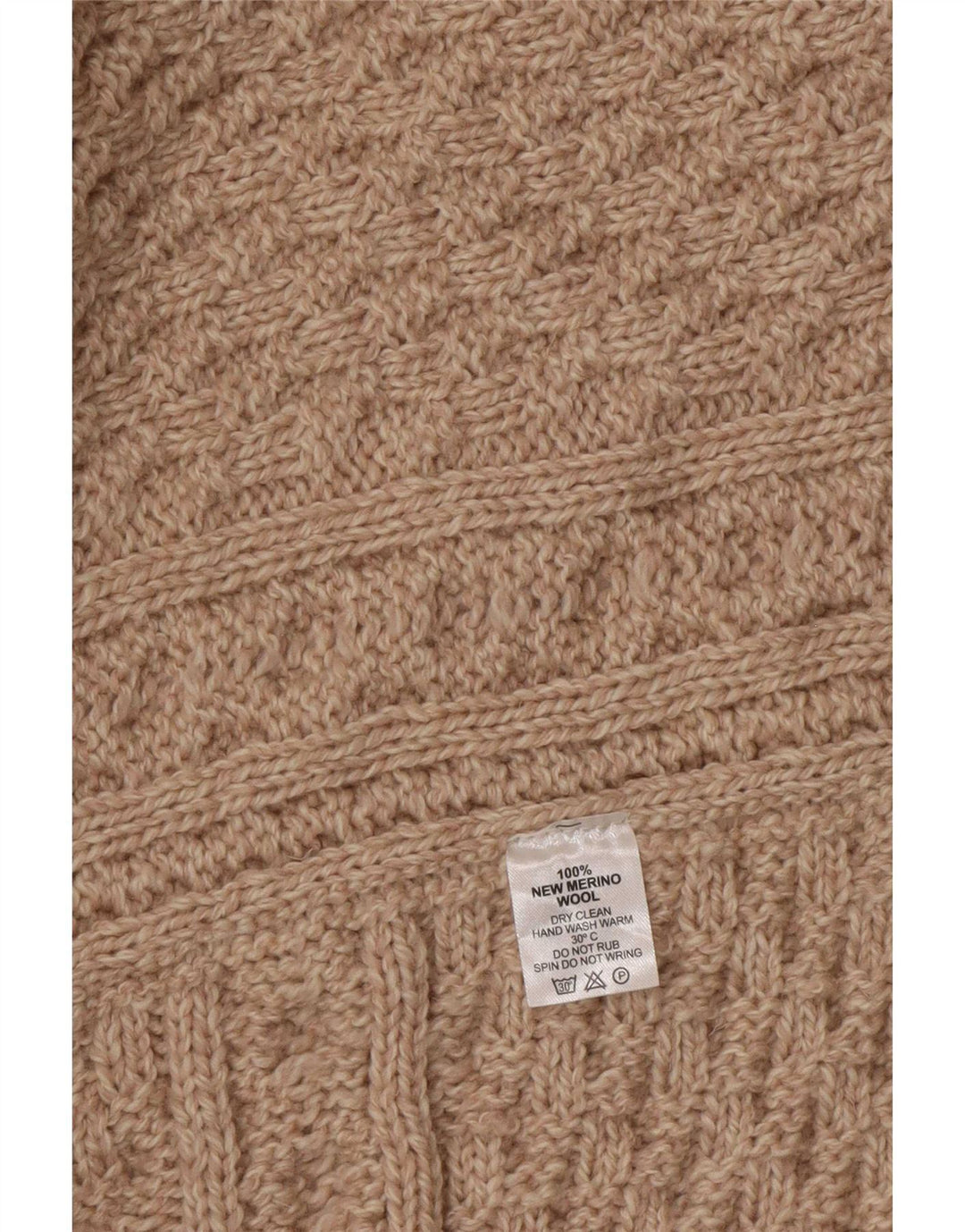 Aran Femme Poncho Jumper Taille Unique Beige