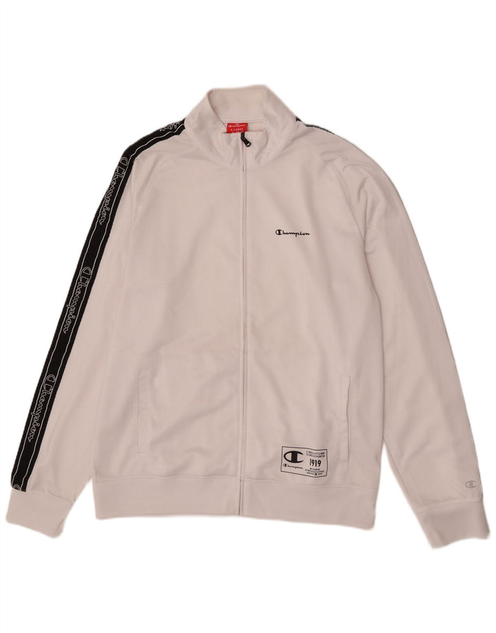 Champion Veste de Survêtement Graphique Homme XL Blanc Colorblock