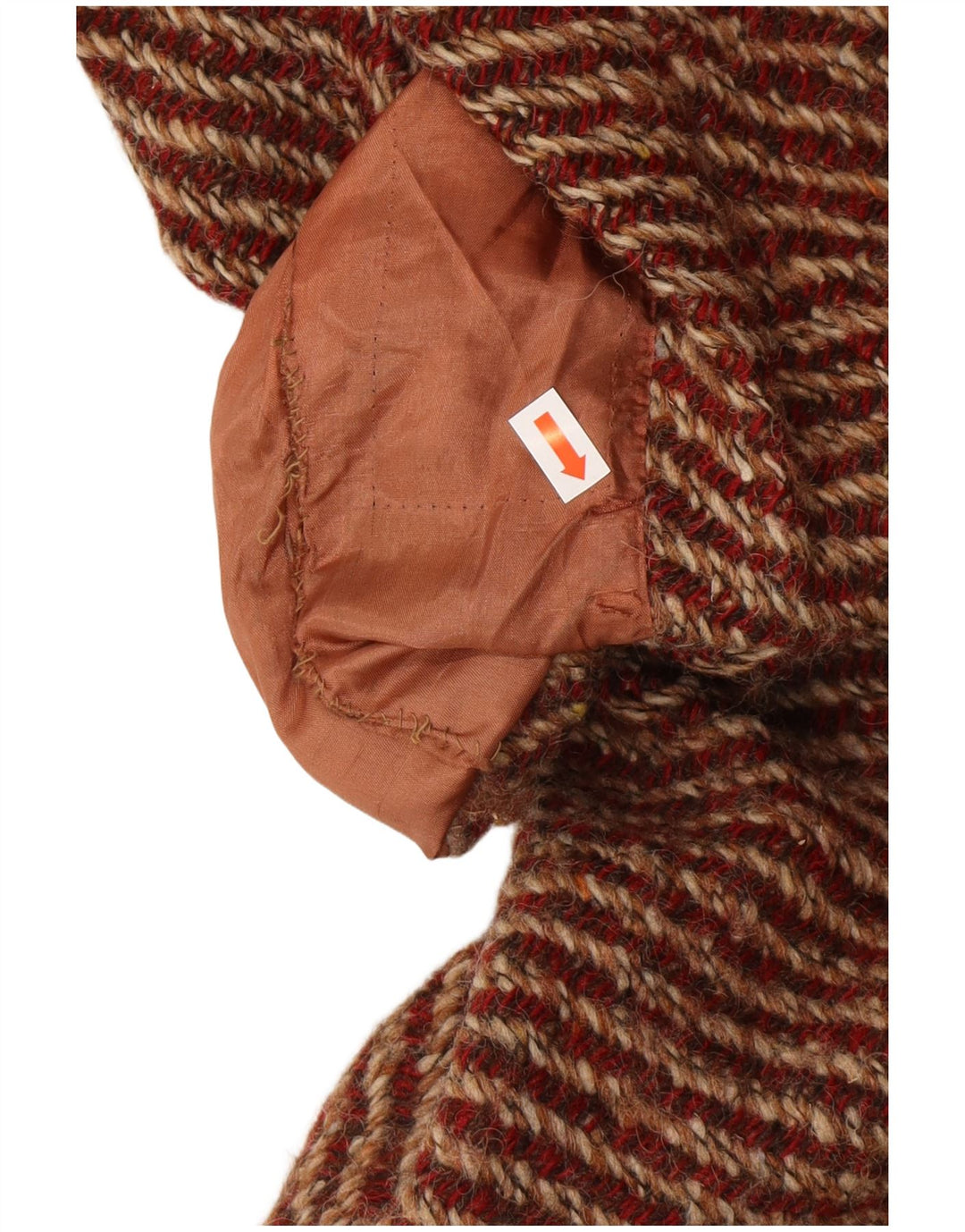 AQUASCUTUM Manteau Femme UK 12 Moyen Rouge Moucheté Nouvelle Laine Classique