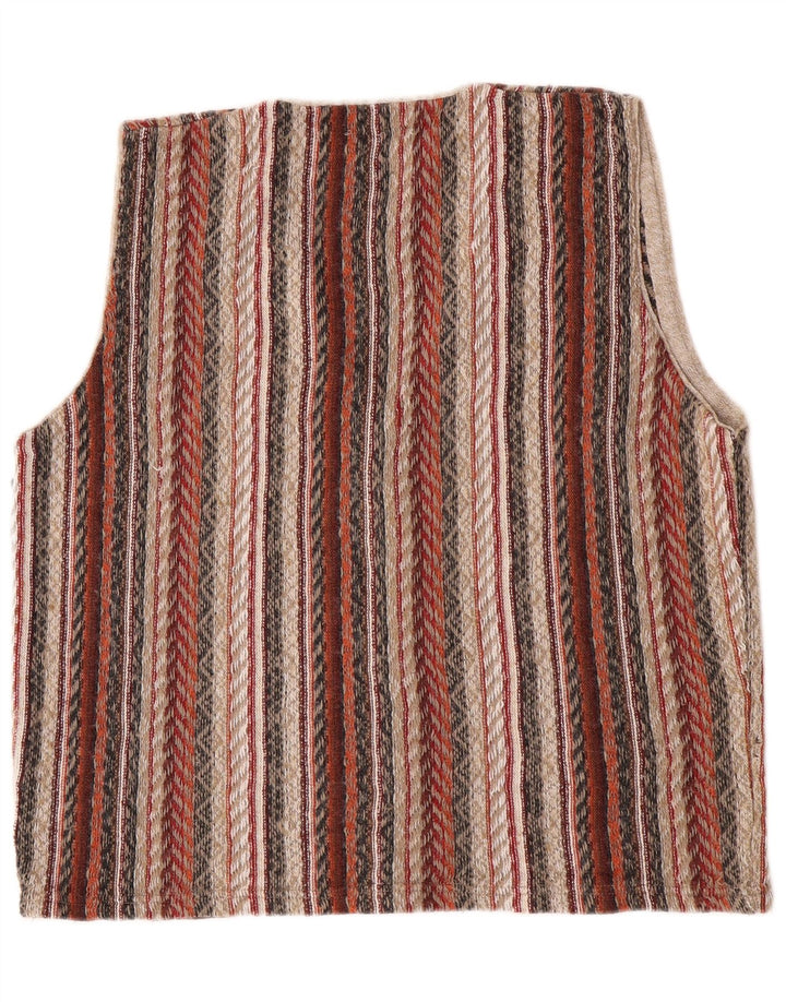 gilet homme vintage grand rayé multicolore