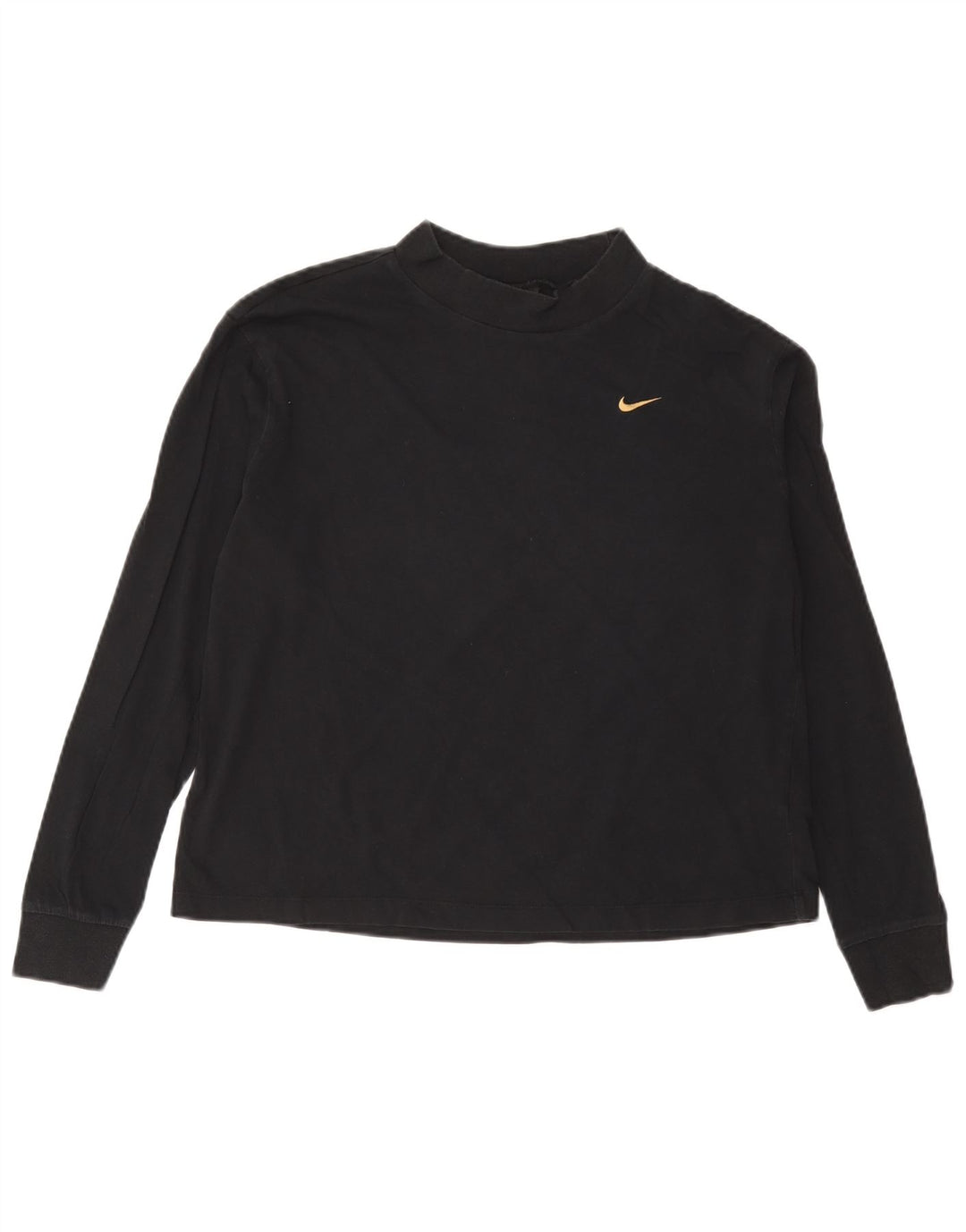 Nike Haut à manches longues pour femme UK 10 Small Noir Coton