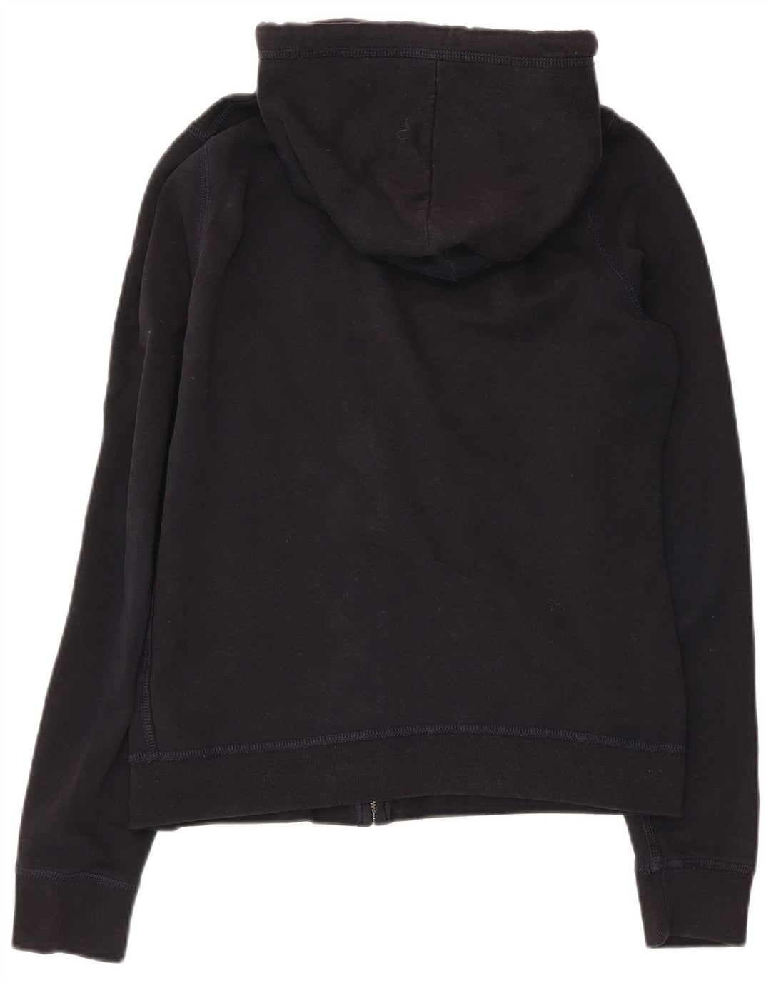 HOLLISTER Pull à capuche zippé graphique pour femme UK 12 Noir moyen
