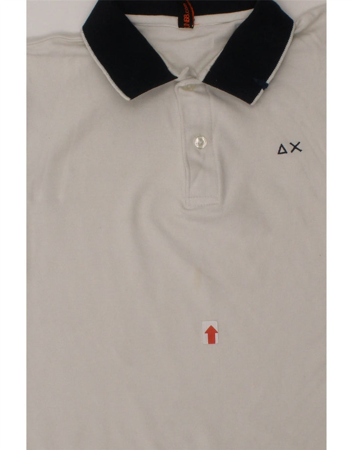 SUN68 Boys Polo Shirt 5-6 Years White Cotton Vintage Sun68 and Second-Hand Sun68 from Messina Hembry 