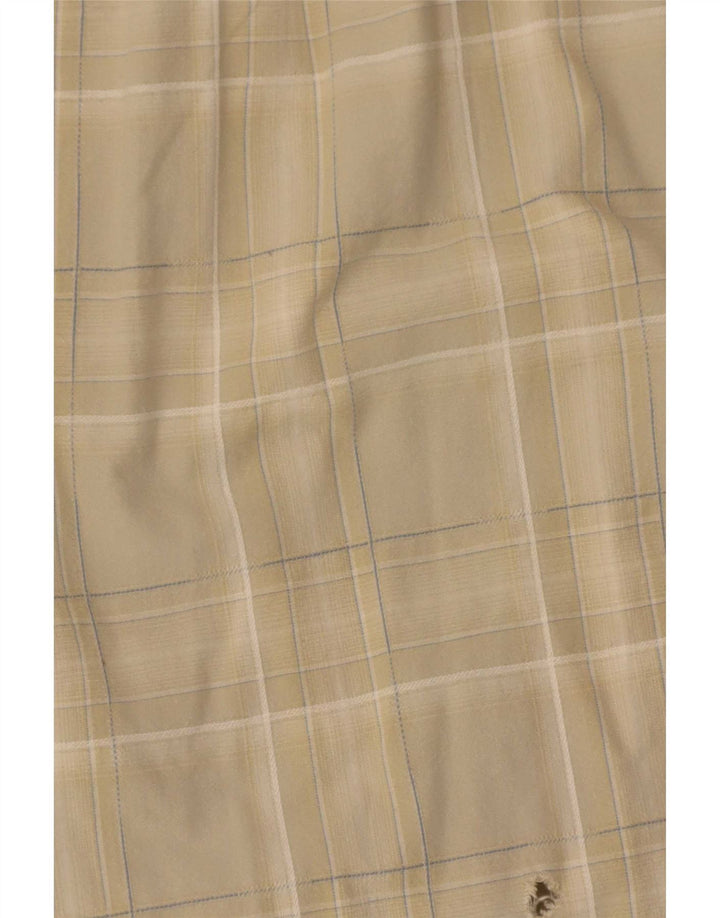 Camel Active Chemise à manches courtes pour homme XL Beige à carreaux