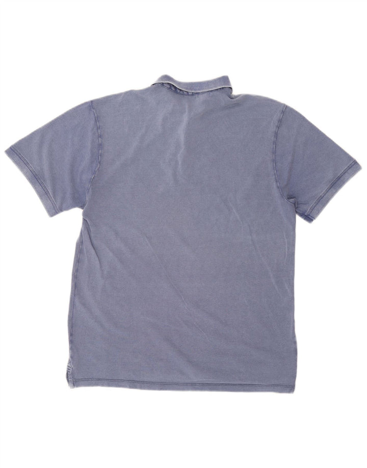 Gas Polo Homme Bleu Moyen Coton