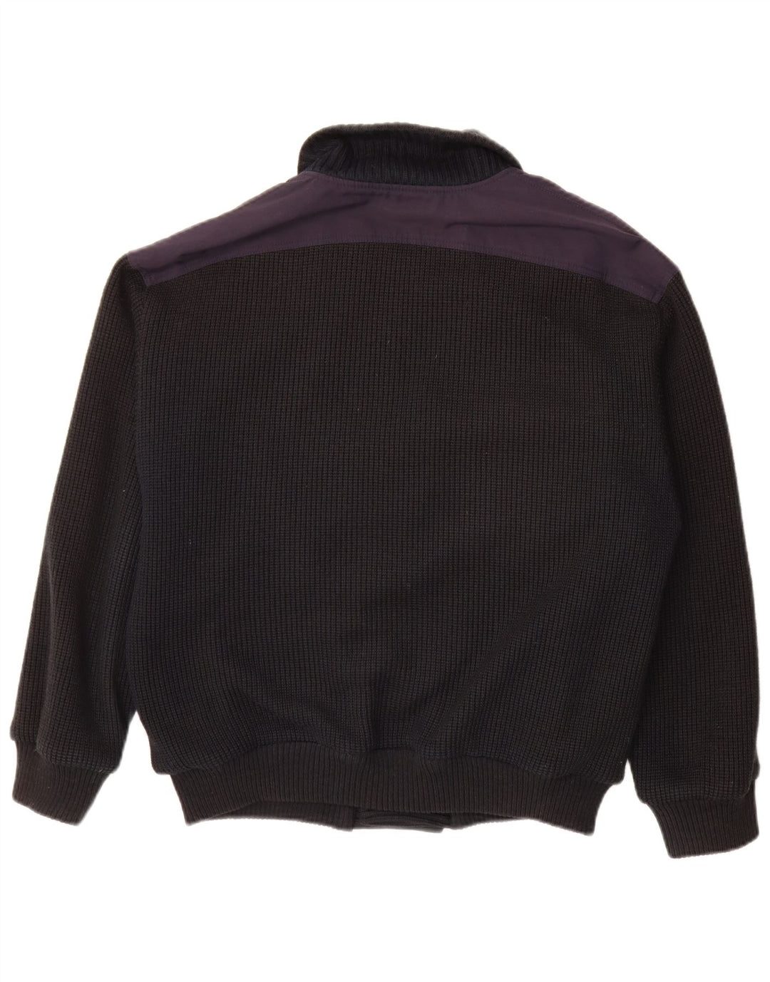 vintage Homme Double Breasted Cardigan Pull IT 48 Bleu Marine Moyen