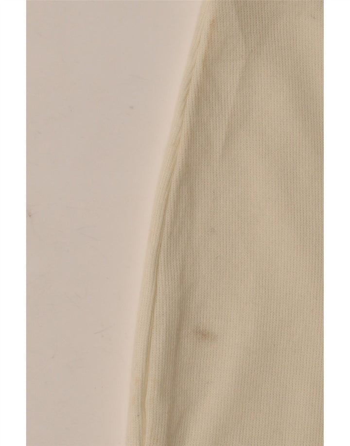 Zara Femme Jupe Midi Small W26 Coton Blanc Cassé
