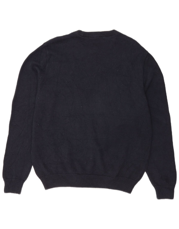 Chaps Pull Col Bateau Homme XL Bleu Marine Coton