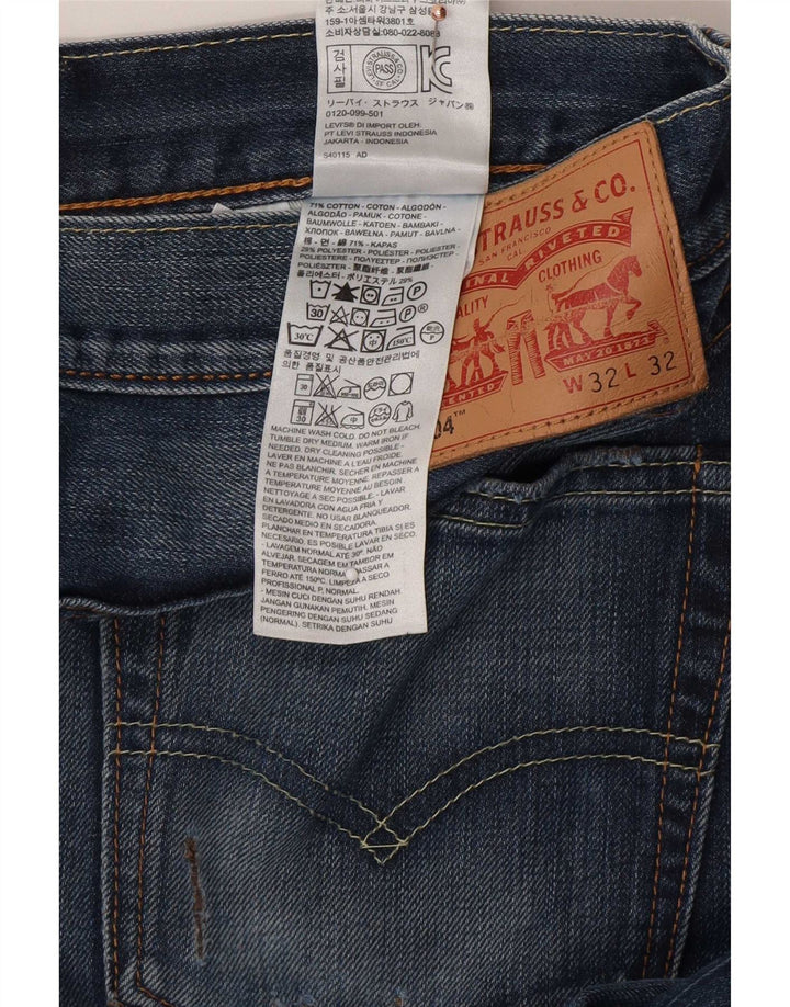 Levi's Jean Droit 504 Homme Bleu W32 L32 Coton