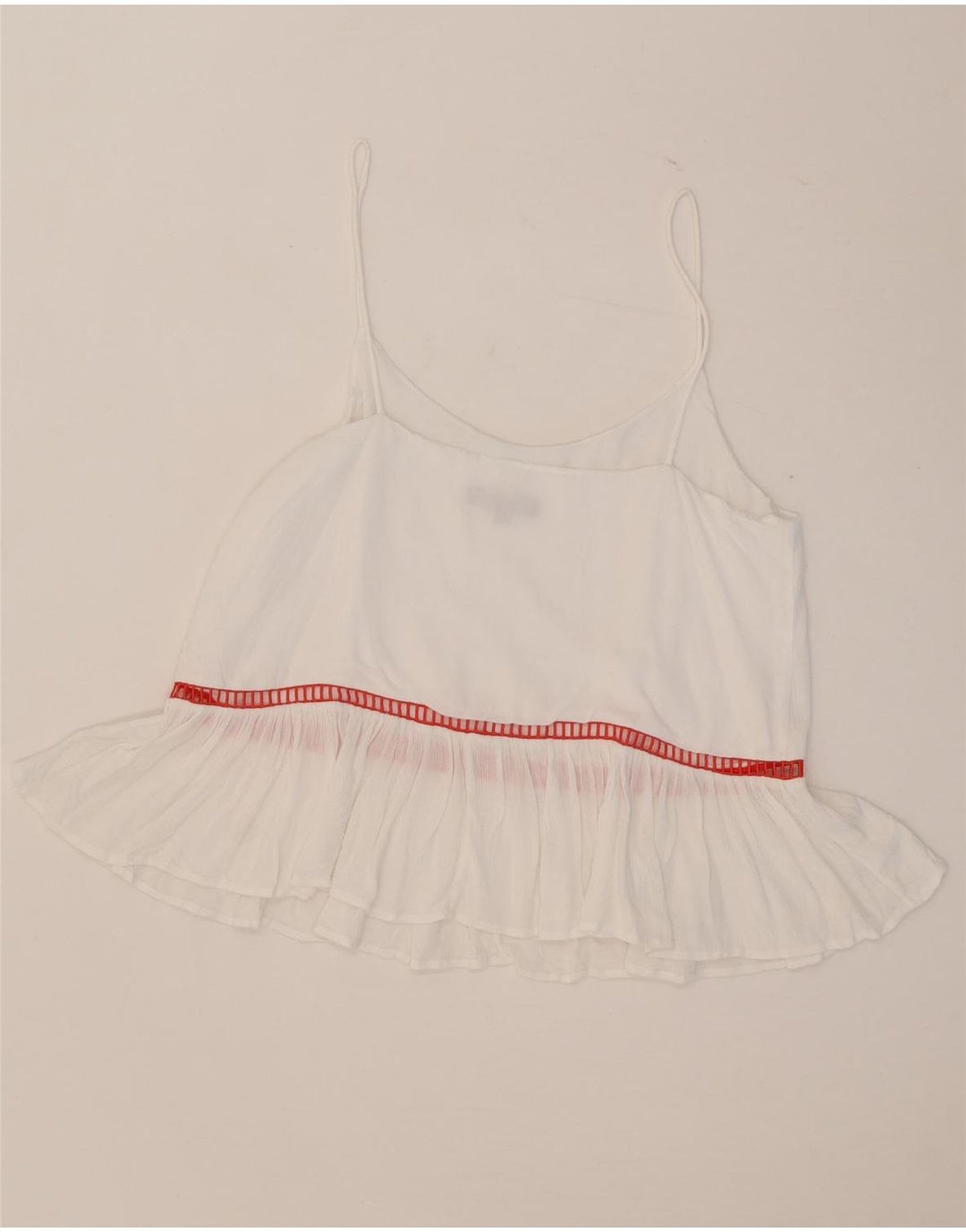 Tommy Hilfiger Femmes Cami Top US 8 Moyen Blanc Rayé
