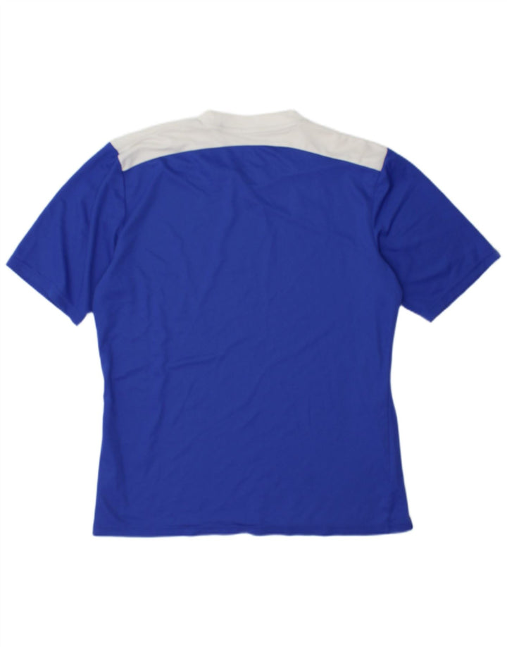 Adidas Homme Climalite T-Shirt Haut Bleu Moyen Colorblock Polyester