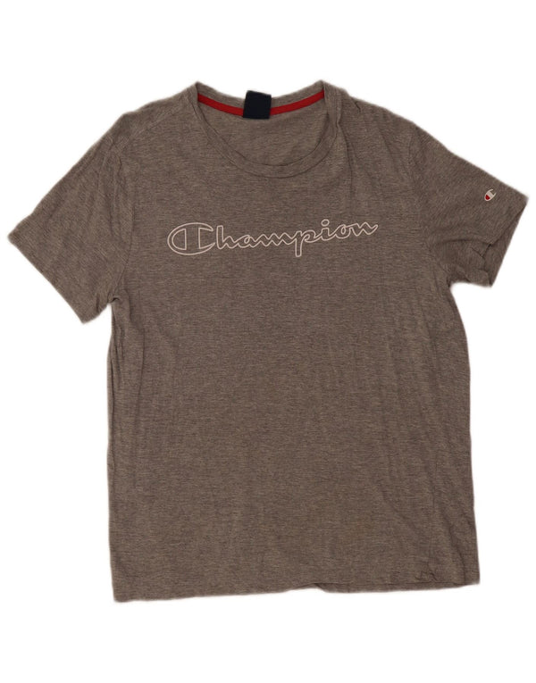 Champion T-Shirt Graphique Homme Gris Moyen