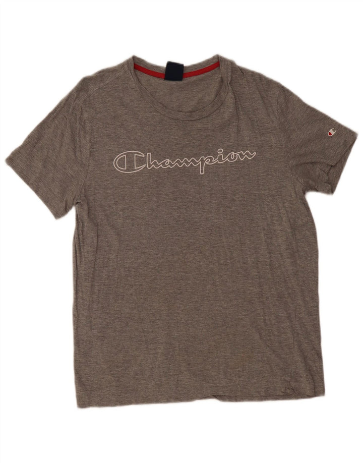 Champion T-Shirt Graphique Homme Gris Moyen