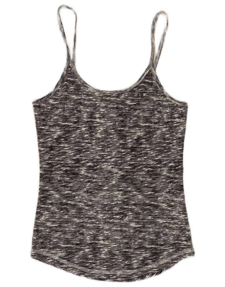 Champion Cami Top Femme UK 12 Coton Chiné Gris Moyen