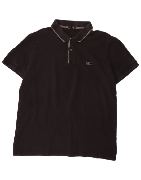 Hugo Boss Polo Homme Coton Noir Moyen