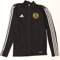 Adidas Hommes Aeroready Slim Fit Survêtement Top Veste Petit Noir Polyester