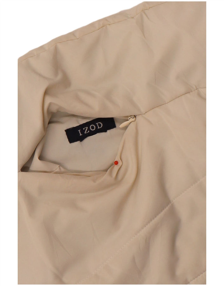 Izod Gilet rembourré réversible pour femme UK 12 Medium Blanc