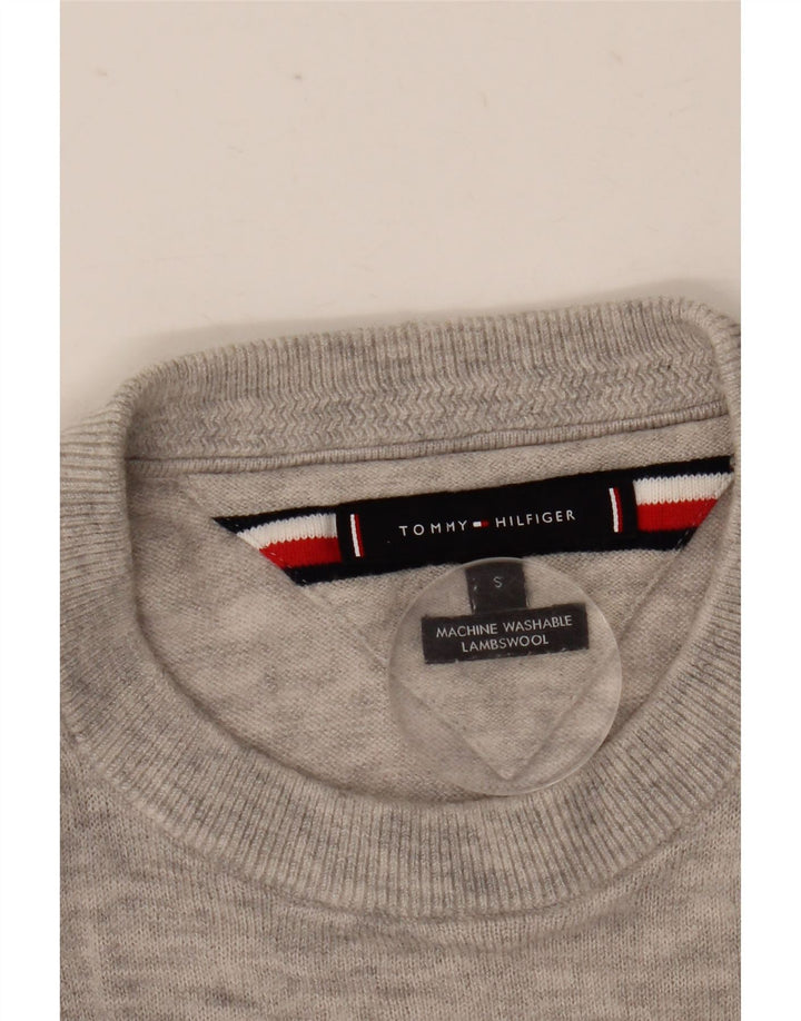 Tommy Hilfiger Pull à col rond pour homme Petit gris