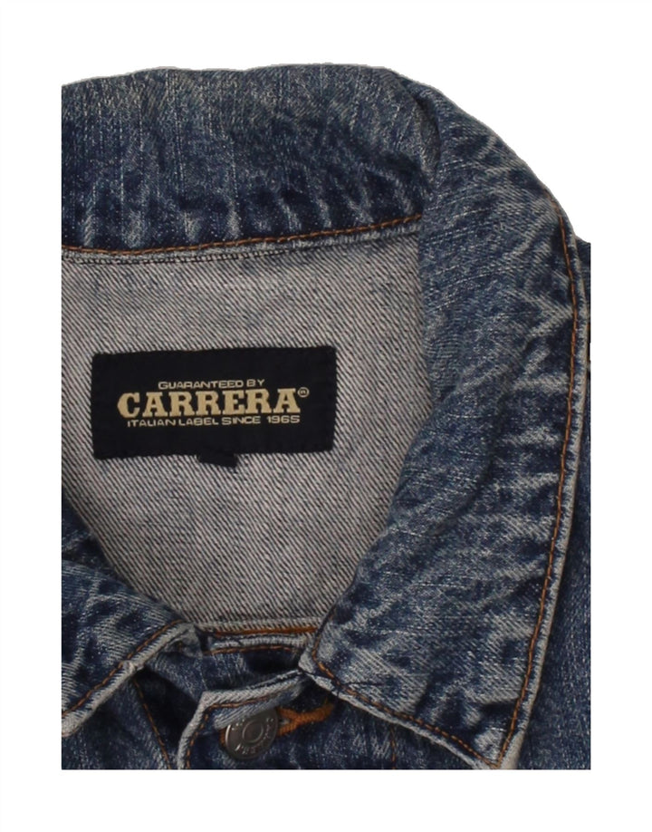 CARRERA Mens Denim Jacket UK 38 Medium Blue Cotton Vintage Carrera and Second-Hand Carrera from Messina Hembry 