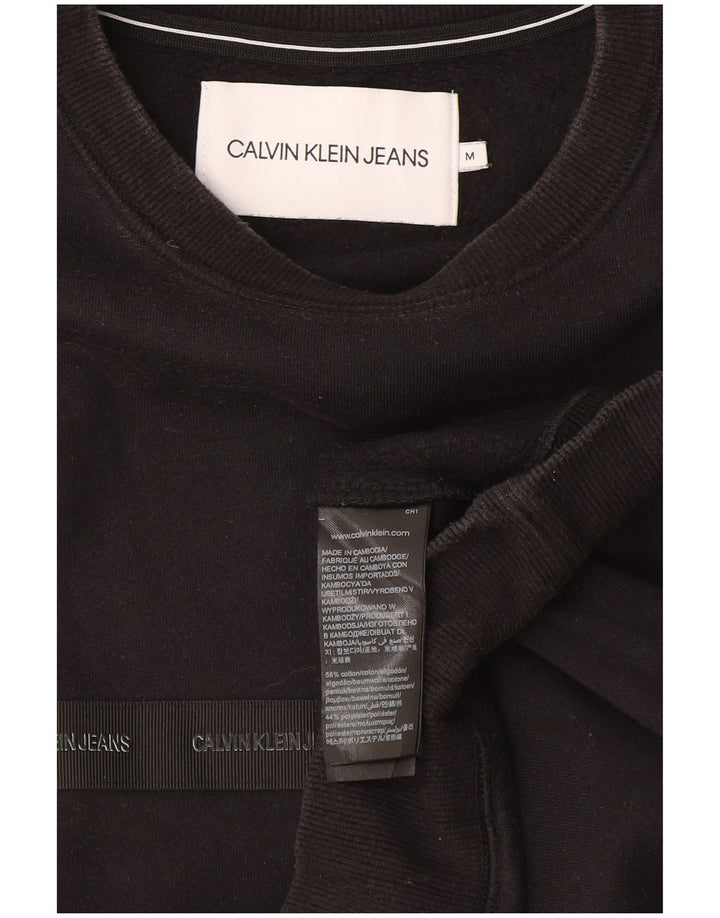 Calvin Klein Sweat-shirt graphique pour homme en coton noir moyen