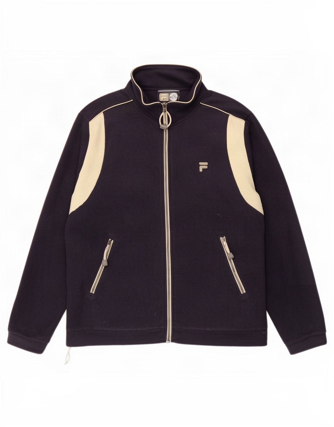 Fila Veste polaire pour homme IT 52/54 Large Bleu marine Colourblock