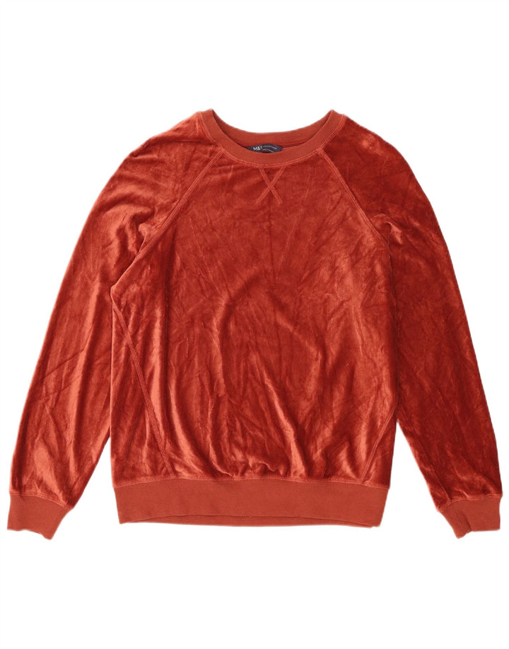 Marks & Spencer Pull-over en velours côtelé pour femme UK 12 Marron moyen