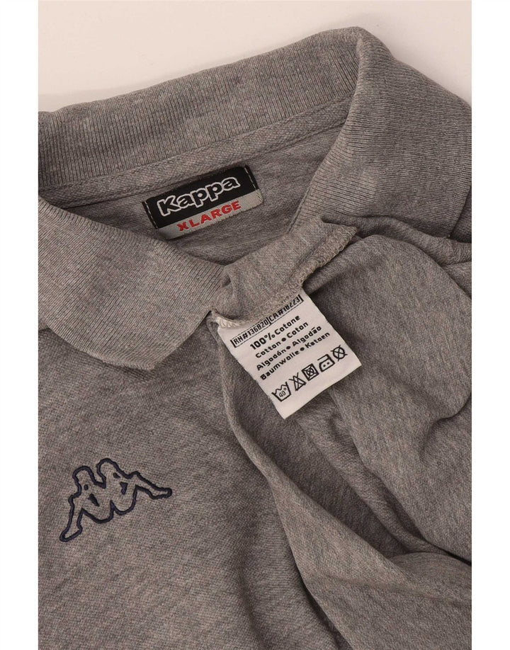 Kappa Polo Homme XL Gris Moucheté Coton