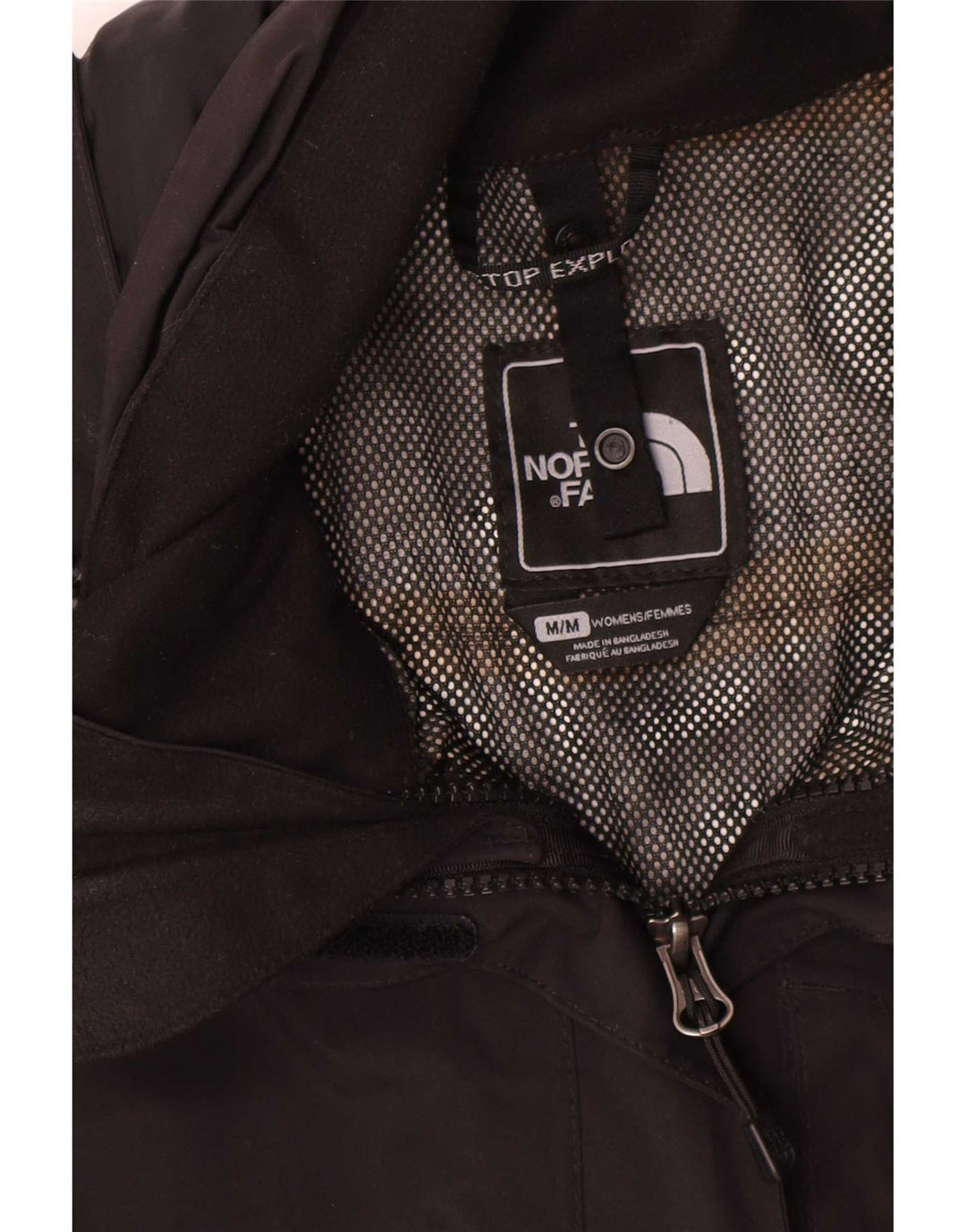 The North Face Veste de pluie à capuche pour femme UK 14 Medium Noir Polyester