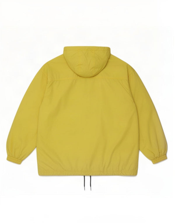 Veste Anorak surdimensionnée à capuche femme vintage IT 44 Polyester jaune moyen